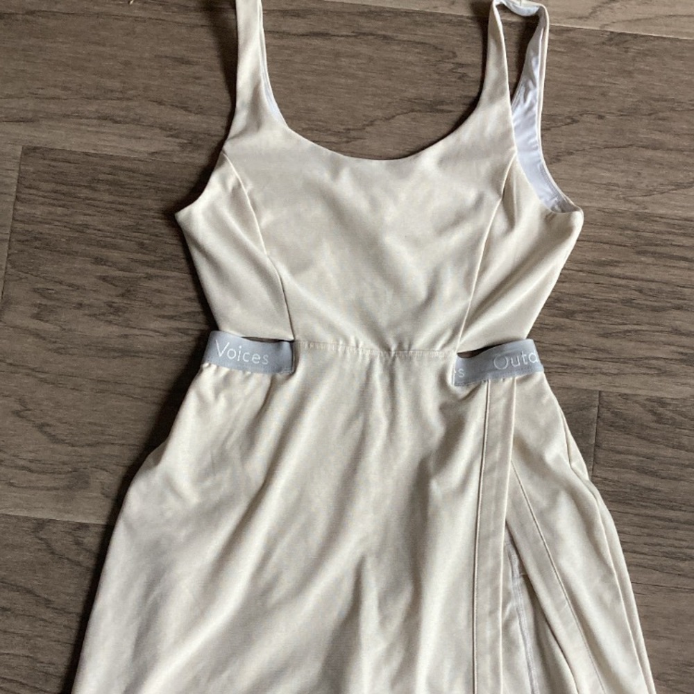 Outdoor Voice Court Skort Dress Cream